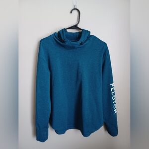 Women's Peloton Large Blue Long Sleeve Athletic Hoodie